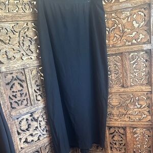 Eileen Fisher Black Maxi Skirt - Flowing style w. fishtail hemline in the back